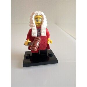 Lego Judge Series 9 Minifigure Complete W/ Robe & Gavel 71000 col138